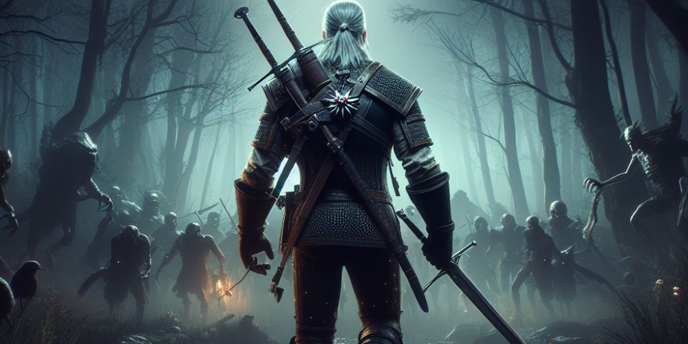 The Witcher 3 game art.